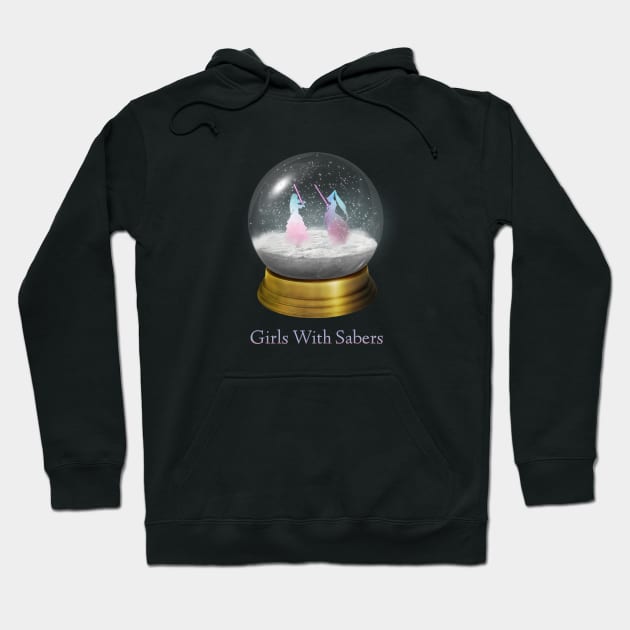 Girls With Sabers Snow Globe Hoodie by Girls With Sabers